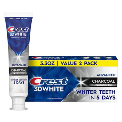 Crest 3d White Advance Charcoal - 2-3.3 Oz. - Image 1