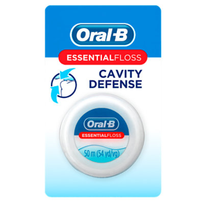 Oral-B Essential Cavity Defense Waxed Mint Floss 50 Meter - 32 Yard - Image 1