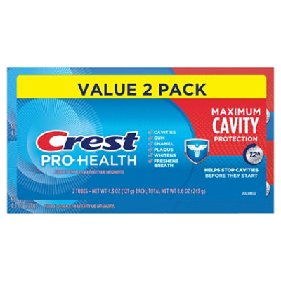 Crest Pro Health Maximum Cavity Protection Toothpaste - 2-4.3 Oz - Image 8