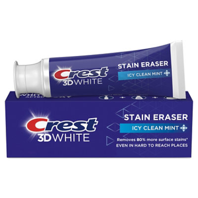 Crest 3dw Stain Eraser Icy ClEachn Mint - 2.7 Oz - Image 1