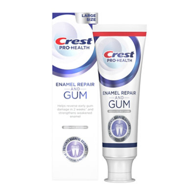 Crest Enamel Repair and Gum Toothpaste, Advanced Whitening - 4.8 Oz - Image 1