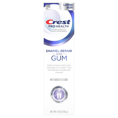 Crest Enamel Repair and Gum Toothpaste, Advanced Whitening - 4.8 Oz - Image 2