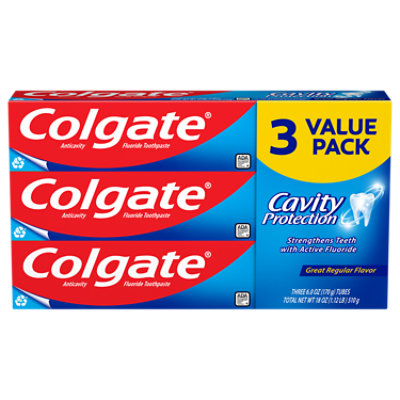 Colgate Cavity Protection Toothpaste Regular - 3-6 Oz - Image 3