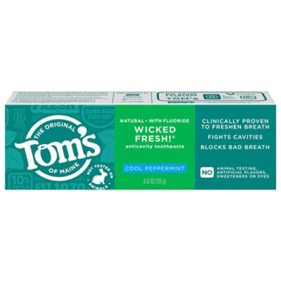 Toms Wicked Fresh Toothpaste Cool Peppermint - 4 Oz - Image 3