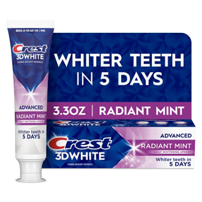 Crest 3d White Advance Radiant Mint 3.3oz - 3.3 OZ - Image 1