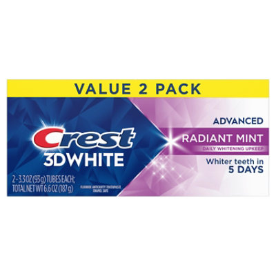 Crest 3d White Advance Radiant Mint - 2-3.3 Oz. - Image 8