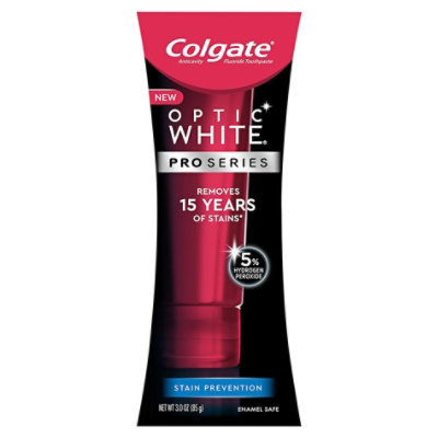 Colgate Optic White Toothpaste Pro Series Stain Shield - 3 Oz - Image 1