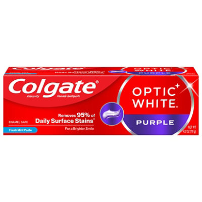 Colgate Optic White Purple Toothpaste - 4.2 Oz - Image 3