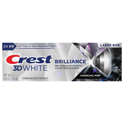 Crest 3D White Brilliance Charcoal Toothpaste - 4.6 Oz - Image 2