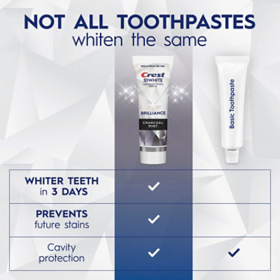 Crest 3D White Brilliance Charcoal Toothpaste - 4.6 Oz - Image 7