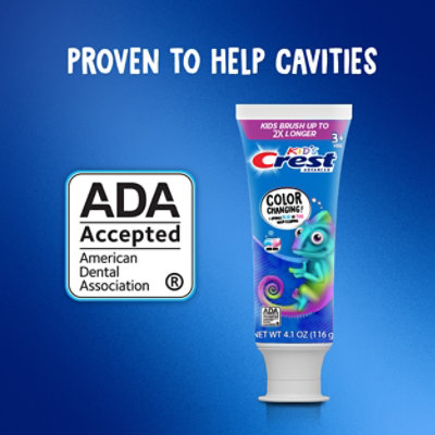 Crest Advanced Color Changing Kids Fluoride Toothpaste Bubblegum Flavor - 4.2 Oz. - Image 4