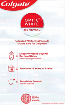 Colgate Optic White Renewal High Impact Toothpaste 6 Oz - Image 4