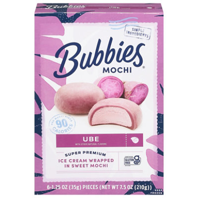 Bubbies Ice Cream Mochi Ube - 7.5 Oz - Image 3