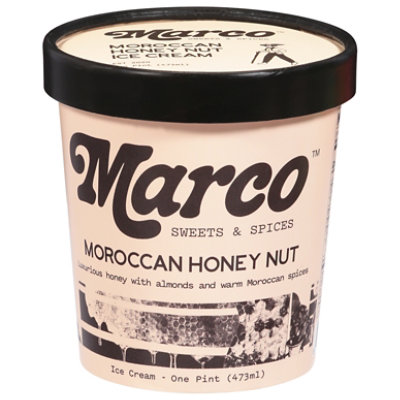 Marco Sweets And Spices Ice Cream Moroccan Honey Nut - 1 PT - shaws