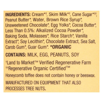 Alecs Ice Cream Peanut Butter Fudge Honeycomb Organic - 14 Fl. Oz. - Image 5