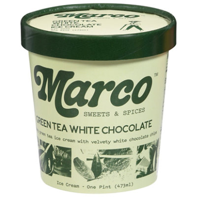 Marco Sweets And Spices Ice Cream Green Tea White Chocolate - 1 Pint - Image 3