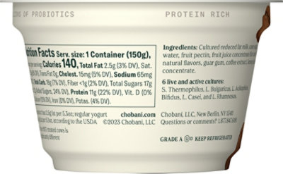 Chobani Coffee Blended Greek Yogurt - 5.3 Oz. - Image 7