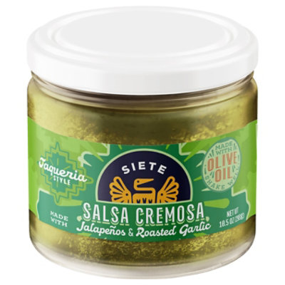 Siete Salsa Taqueria Creamy Jalapeno - 10.5 Oz.