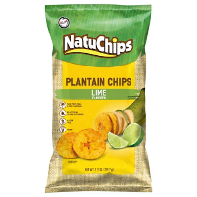 Natuchips Plantains Lime - 7.75 Oz. - Image 1