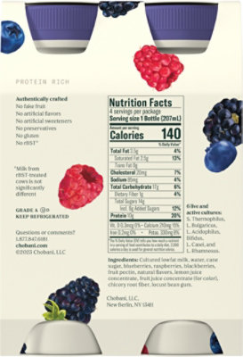 Chobani Lowfat Greek Yogurt Drink Mixed Berry - 4-7 Fl. Oz. - Image 6