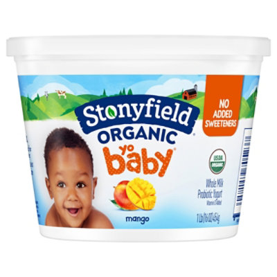 Stonyfield Organic Yobaby Whole Milk Baby Yogurt Mango - 16 Oz - Image 3