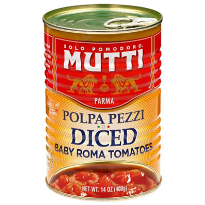 Mutti Diced Baby Roma Tomatoes - 14 Oz