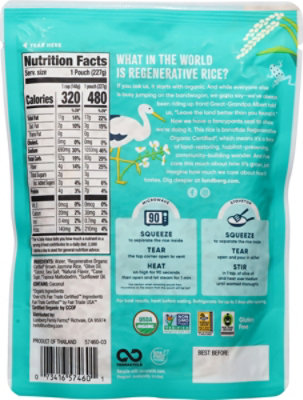 Lundberg Coconut Rice Regenerative Organic Ready in 90 seconds - 8 Oz - Image 5