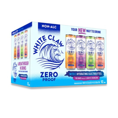 White Claw 0% Variety In Cans - 12-12 Fl. Oz. - Image 1