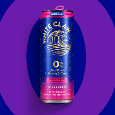 White Claw 0% Blk Cherry Cranberry In Cans - 6-12 Fl. Oz. - Image 3