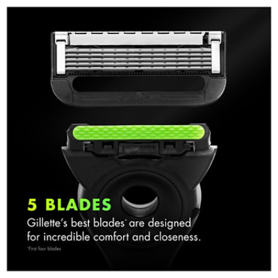 Gillettelabs Neon Edition 1 Handle 1 Razor Blade Refill & Premium Magnetic Stand - Each - Image 3