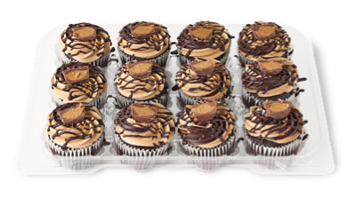 Reeses Chocolate Peanutbutter Cupcakes 12 Count -  Each - Image 1