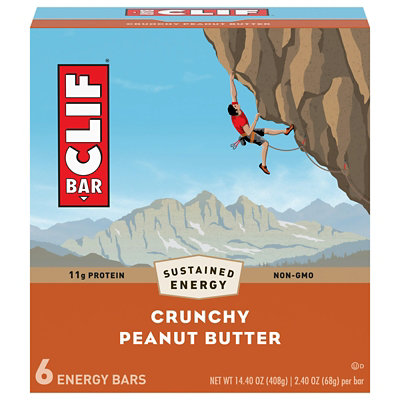 Clif Bar Crunchy Peanut Butter 6 Pieces 14.4 Oz (Pack of 9) - Image 1