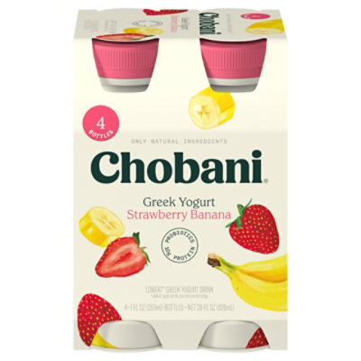 Chobani Strawberry Banana Lowfat Greek Style Yogurt Drink - 7 fl Oz - Image 3