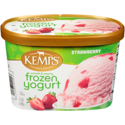 Kemps Strawberry Low Fat Frozen Yogurt - 1.75 Qt - Image 3