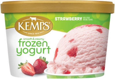 Kemps Strawberry Low Fat Frozen Yogurt - 1.75 Qt - Image 2