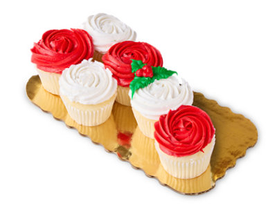 Pullapart Candy Cane Cupcakes 6 Count - Each - Image 1