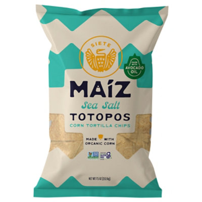 Siete Tortilla Chips Maiz Sea Salt Chips - 7.5 Oz. - Image 3