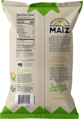 Siete Tortilla Chips Maiz Lime - 7.5 Oz. - Image 6