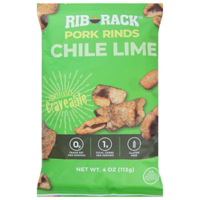 Rib Rack Pork Rinds Chile Lime - 4 Oz. - Image 1