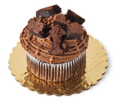 Caramel Brownie Jumbo Cupcake - Each - Image 1