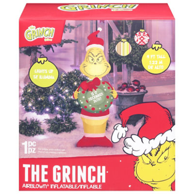 Gemmy Industries 4 Feet Holiday Grinch Inflatable - Each - Image 2