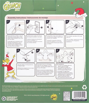 Gemmy Industries 4 Feet Holiday Grinch Inflatable - Each - Image 3