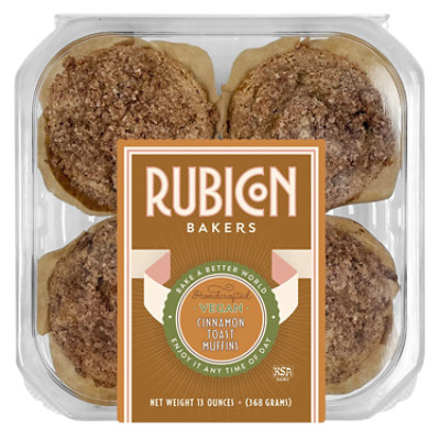 Cinnamon Toast Muffins 4 Count - 13 Oz - Image 1