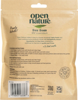 Open Nature Dental Floss Picks - 75 Count - Image 3