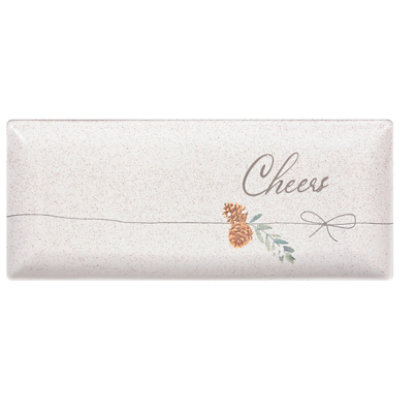 Home 14 Inches Ceramic Pncn Rectangle Plate - Each - Image 1