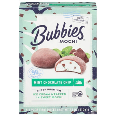 Bubbies Mochi Mint Chocolate Chip Ice Cream - 7.5 Oz - Image 3