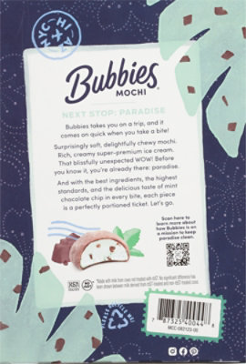 Bubbies Mochi Mint Chocolate Chip Ice Cream - 7.5 Oz - Image 6