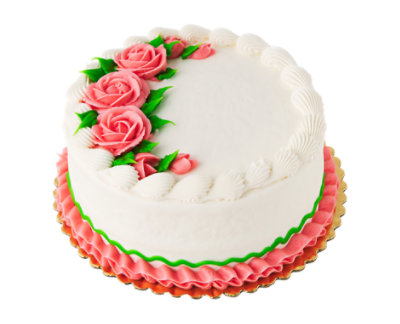 Marble With Vanilla Buttercreme Cake 8 Inch 2 Layer - Each - Image 1