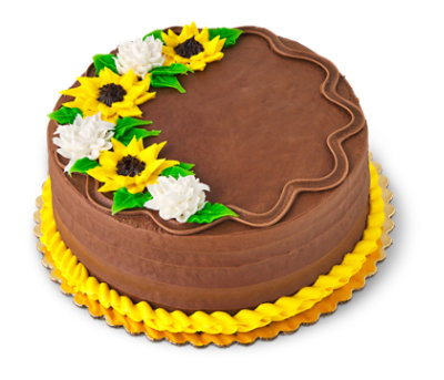 Marble Cake With Chocolate Buttercreme 8 Inch - Each - Image 1