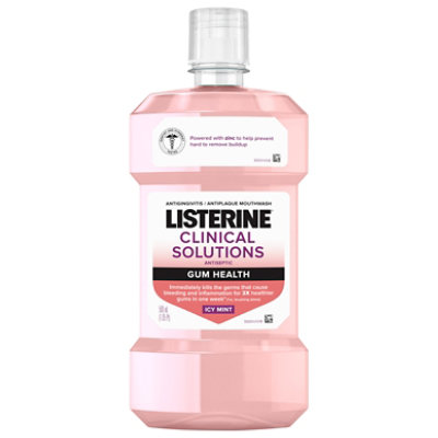 Listerine Clinical Solutions Gum Health Mouthwash Icy Mint - 500 mL - Image 3